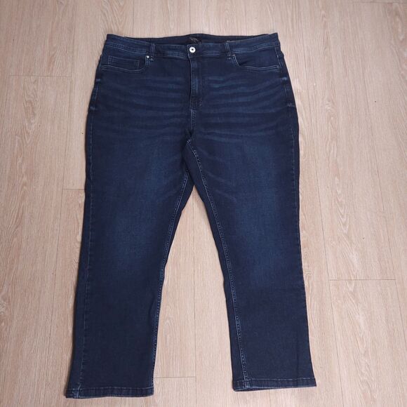 The Perfect Jean NYC Jeans Mens 42x28(27) Blue Slim Thick Stretch Denim Casual - Picture 1 of 10